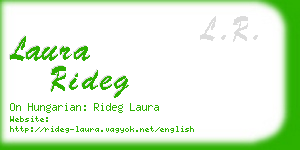 laura rideg business card